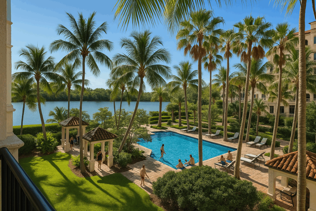 deering bay coral gables pool area